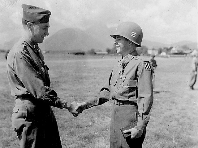 Audie Murphy Medal Ceremony - Salzburg 1945 - U.S. 3rd Infantry Division Photography WWII
