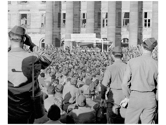 Jack Benny USO - Germany 1945 - U.S. 3rd Infantry Division Photography WWII