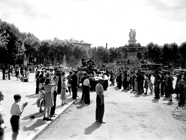 Aix-en-Provence 1944 - U.S. 3rd Infantry Division Photography WWII
