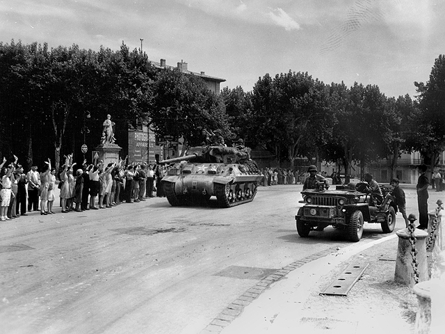 Aix-en-Provence 1944 - U.S. 3rd Infantry Division Photography WWII
