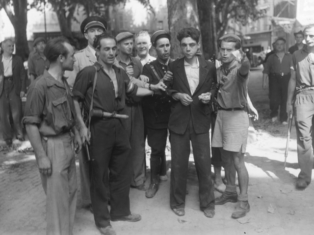 Aix-en-Provence Collaborators 1944 - Hotel DeVille - U.S. 3rd Infantry Division Photography WWII