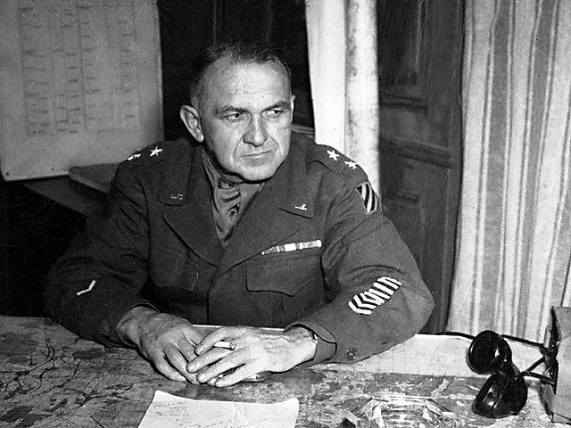 General O'Daniel - Colmar Pocket 1945 - U.S. 3rd Infantry Division Photography WWII