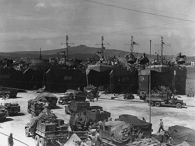 Naples - Operation Dragoon - U.S. 3rd Infantry Division Photography WWII