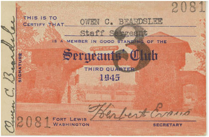 Fort Lewis Sergeants' Club