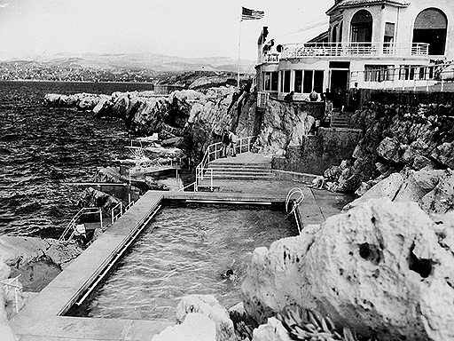 The sea-water pool of the Hotel du Cap Pavillion in Antibbes