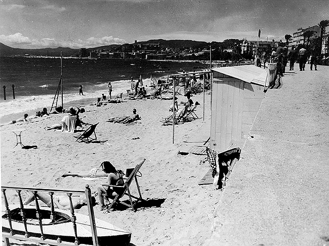 Cannes Beach 1945