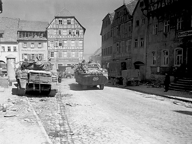 Munnerstadt, Germany 1945 - U.S. 3rd Infantry Division Photography WWII