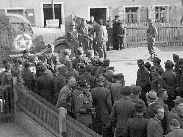 Prisoners in Bamberg 1945 - U.S. 3rd Infantry Division Photography WWII