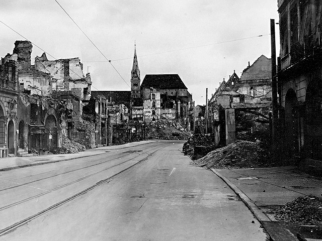 Augsburg, Germany 1945 - U.S. 3rd Infantry Division Photography WWII