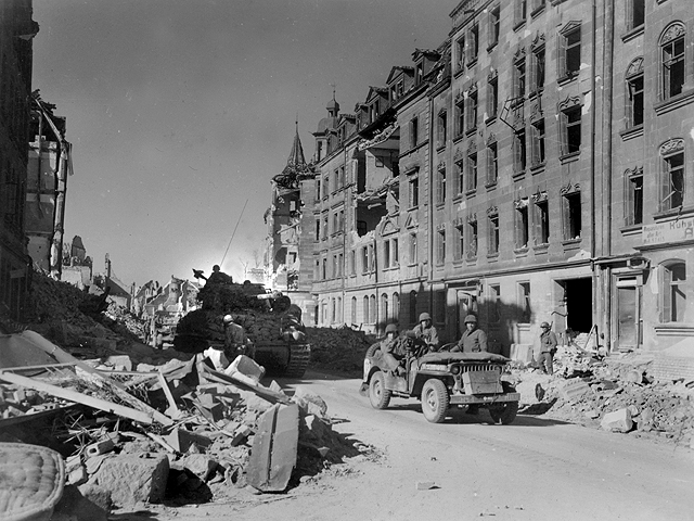 Nuremberg, Germany 1945 - U.S. 3rd Infantry Division Photography WWII