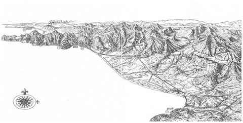 The Salerno terrain