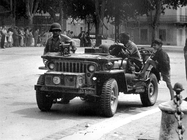 163rd Signal Company Photographers in Aix-en-Provence, France 1944 WWII