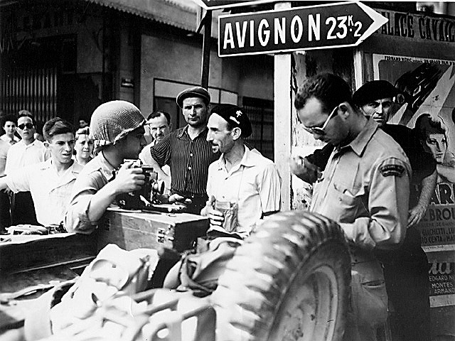 163rd Signal Co. Photographers in Avignon 1944 WWII